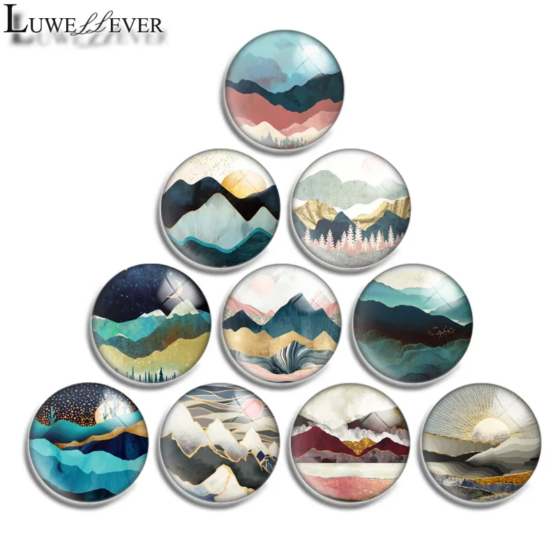 10 мм 12 16 20 25 30 516 Красивая круглая бижутерия со стеклянными кабошонами 18 браслет с