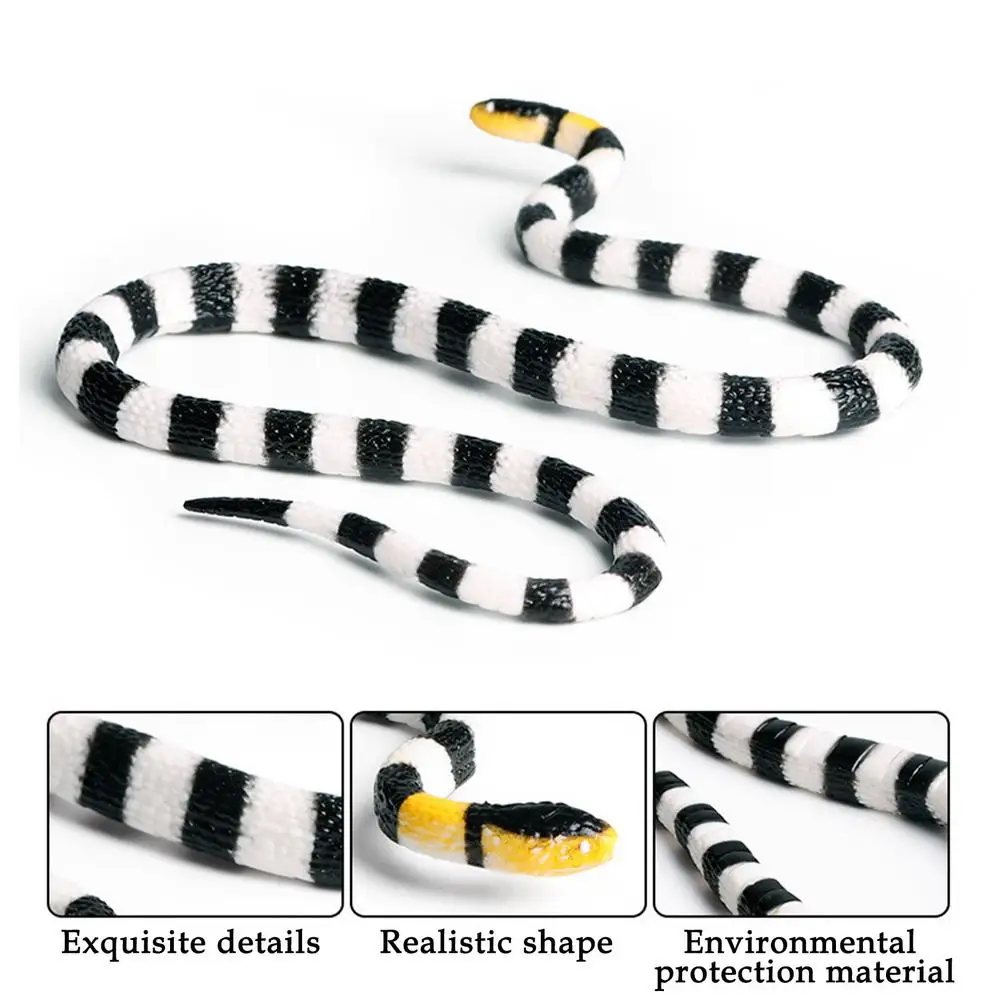 

Soft Rubber Toy Snake Safari Garden Props Joke Prank Gift Novelty And Gag Playing Jokes Toys