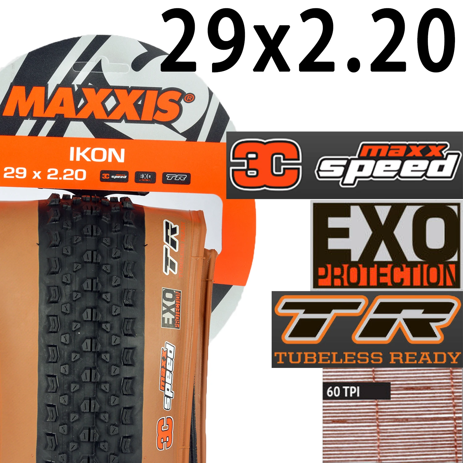 Складная шина для велосипеда MAXXIS IKON(M319RU) MTB 26x2.0/2.35 27 5x2 2 29x2.0/2.2|Велосипедные шины| |