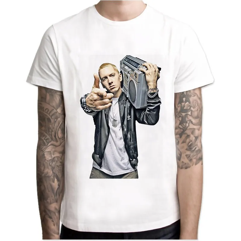 

Eminem T Shirt Men Hip Hop Cool T Shirts Makaveli Rapper Snoop Dogg Biggie Smalls J Cole Jay-z Savage Hip Hop Rap Music Tops