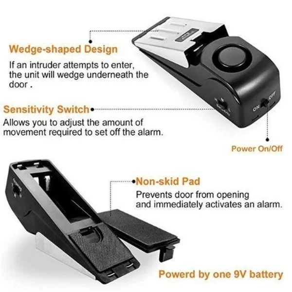 Мини сигнализация дверная в форме клина 120 дБ|Сувениры для вечеринок| |
