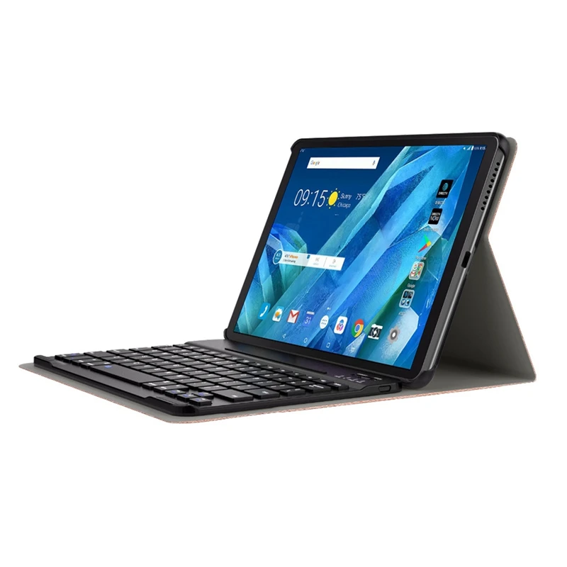 

Tablet Case+Bluetooth Keyboard for Lenovo M10 Plus 10.3 Inch TB-606F Flip Leather Case Tablet Stand