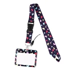 JF731 черный любовь Новая мода удостоверение личности чехол Lanyard держатель для банковской кредитной карты держатель значка аксессуары Подарки