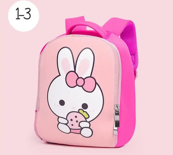 Rabbit Joyloading дети 3D мультфильм Рюкзак Дети Kindergarden пакет Единорог киты - Цвет: Rabbit