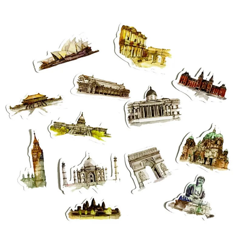 42 шт. водонепроницаемые Стикеры для багажа ноутбука скейтборда автомобиля |