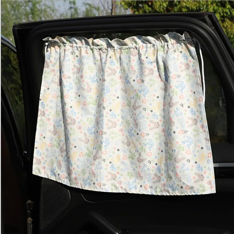

Cartoon Series Cotton Car Curtain Sunshade Car Heat Insulation Sunscreen Curtain Car Blackout Curtain