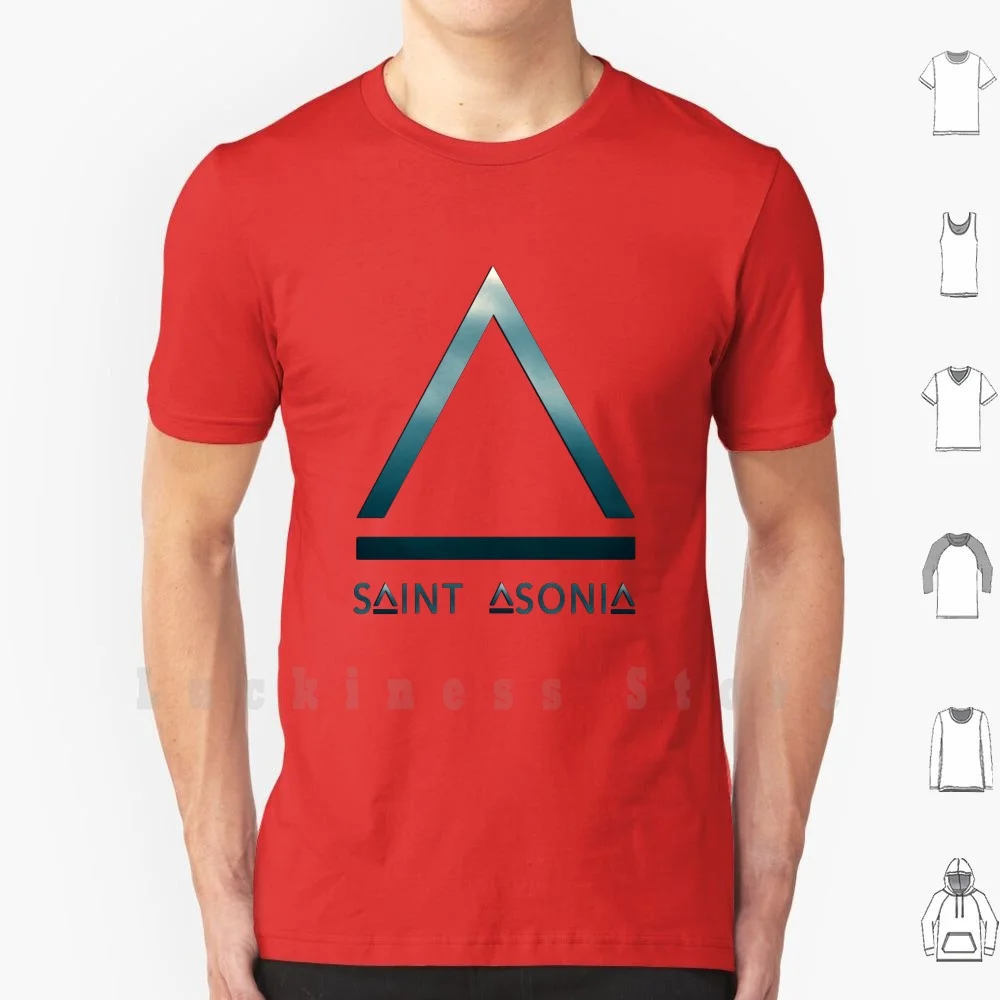 Футболка с логотипом Saint Asonia хлопковая футболка сделай сам большого размера 6xl