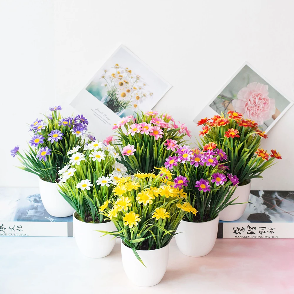 

Decor Artificial Flowers False 24*25cm Lifelike Beautiful Plastic Hotel