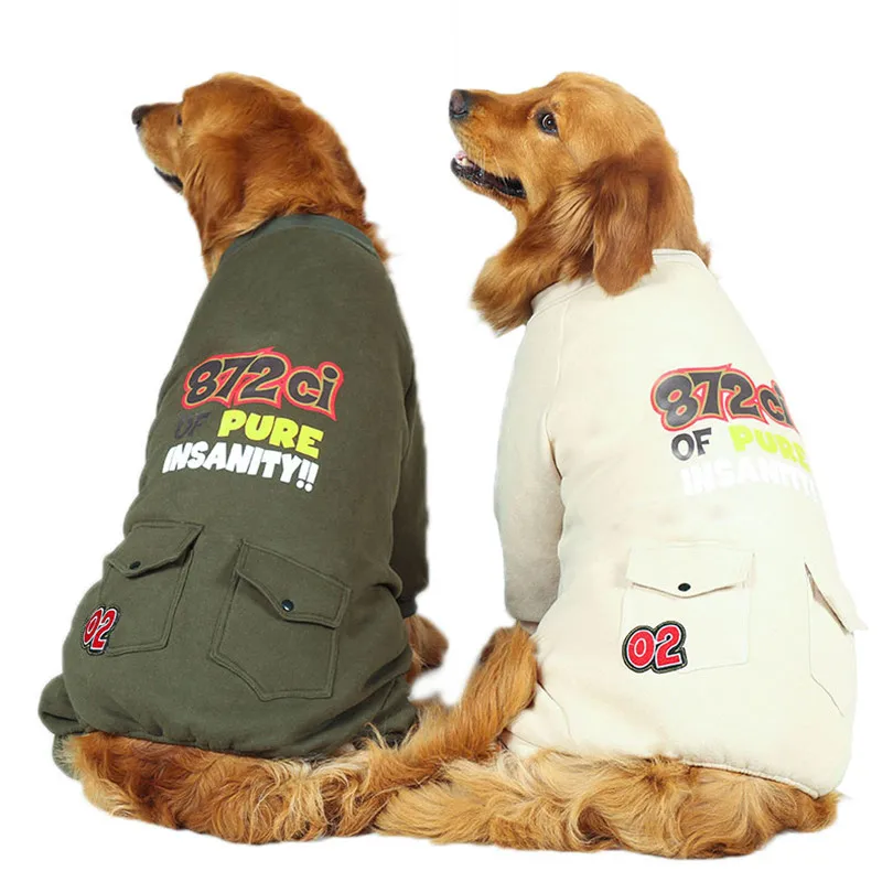 Dog coat winter With pocket Jacket Christmas Clothing Hoodies For Medium large Dogs Outfit Pet Clothes for Pajamas PJS Coat | Дом и сад