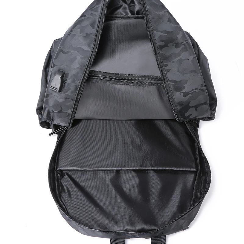 Камуфляжная повседневная мужская дорожная сумка с usb-разъемом и фиксированными