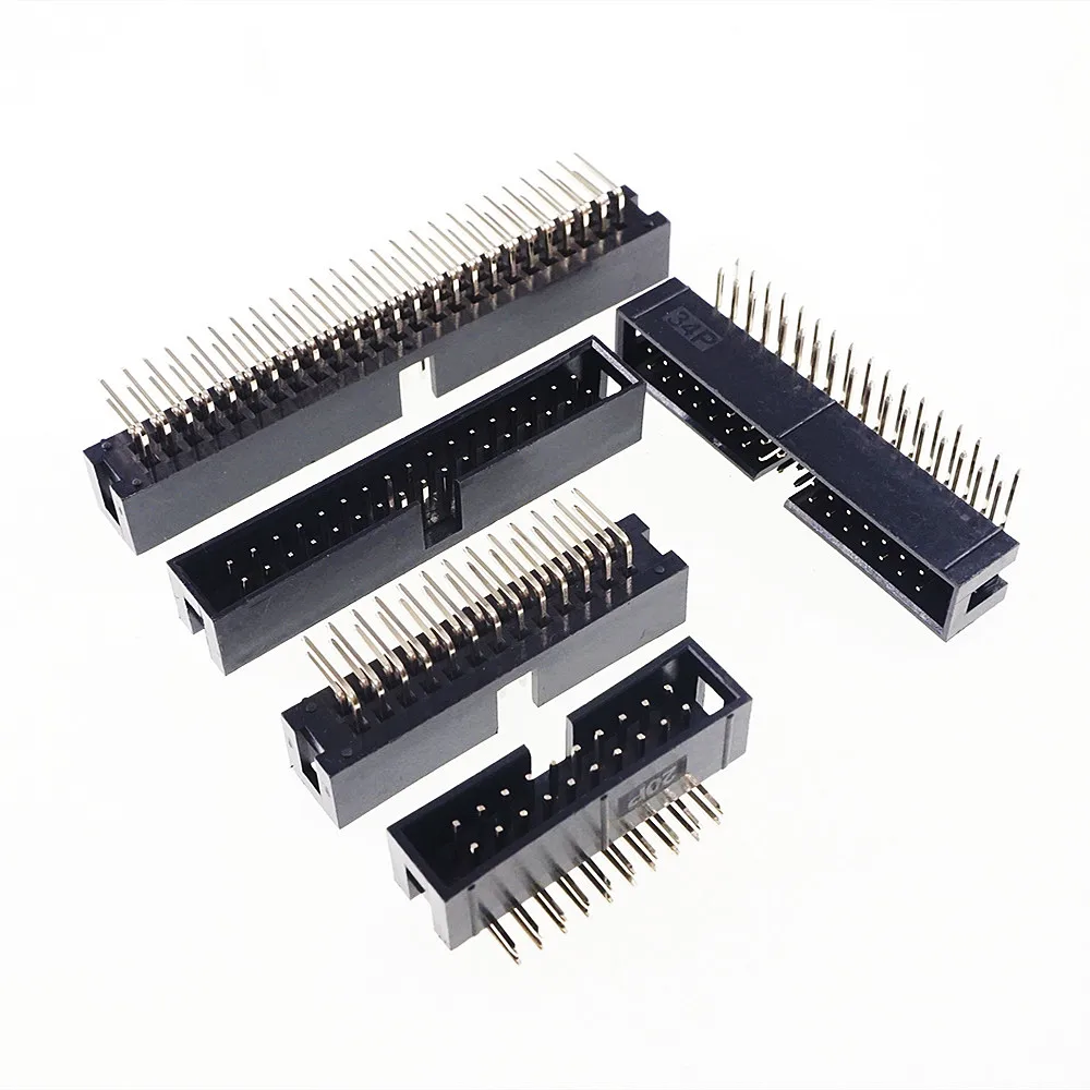 10 Pcs Shrouded Box Header IDC Socket 2.54mm 2x13 Pin 26 P Right Angle Male Square 0.64mm 2 Rows 2.54 Through Hole DIP | Обустройство
