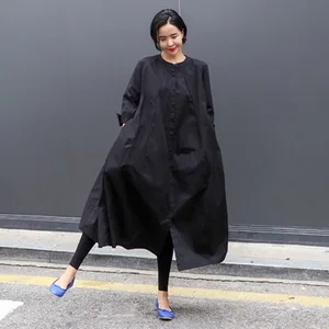 Женская Свободная блузка Johnature, однотонная длинная кофта с круглым вырезом и длинными рукавами, Повседневная рубашка в Корейском стиле на осень 2022