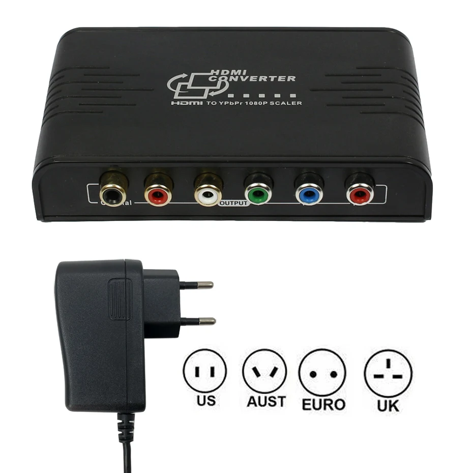 HDMI К Ypbpr компонентный преобразователь RGB Scaler с цифровым коаксиальным аудиовыход для PS4 Apple tv DVD STB к ТВ с компонентным в