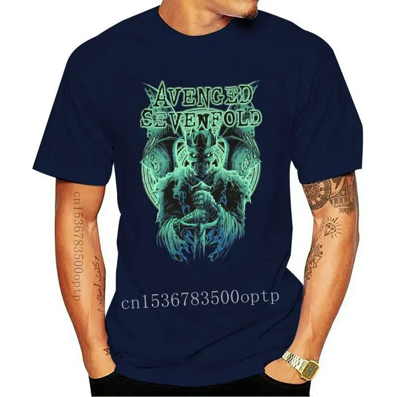 

New Avenged Sevenfold Knight Black T Shirt 2021 Official Adult A7X