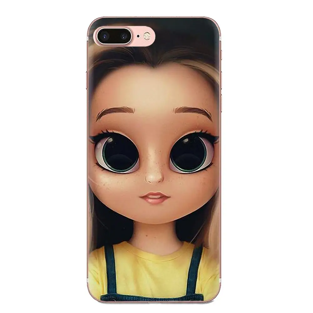 Big Eyes Girl Cartoon For Xiaomi Redmi Mi 4 7A 9T K20 CC9 CC9e Note 7 9 Y3 SE Pro Prime Go Play TPU Mobile Phone Case Cover | Мобильные