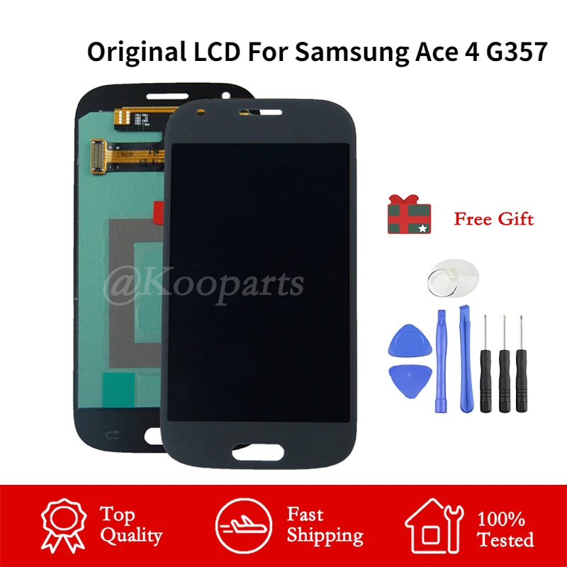 

Original Replacement for Samsung Galaxy Ace 4 G357 G357F G357FZ LCD Display Touch Screen Digitizer Assembly Kits 100% tested