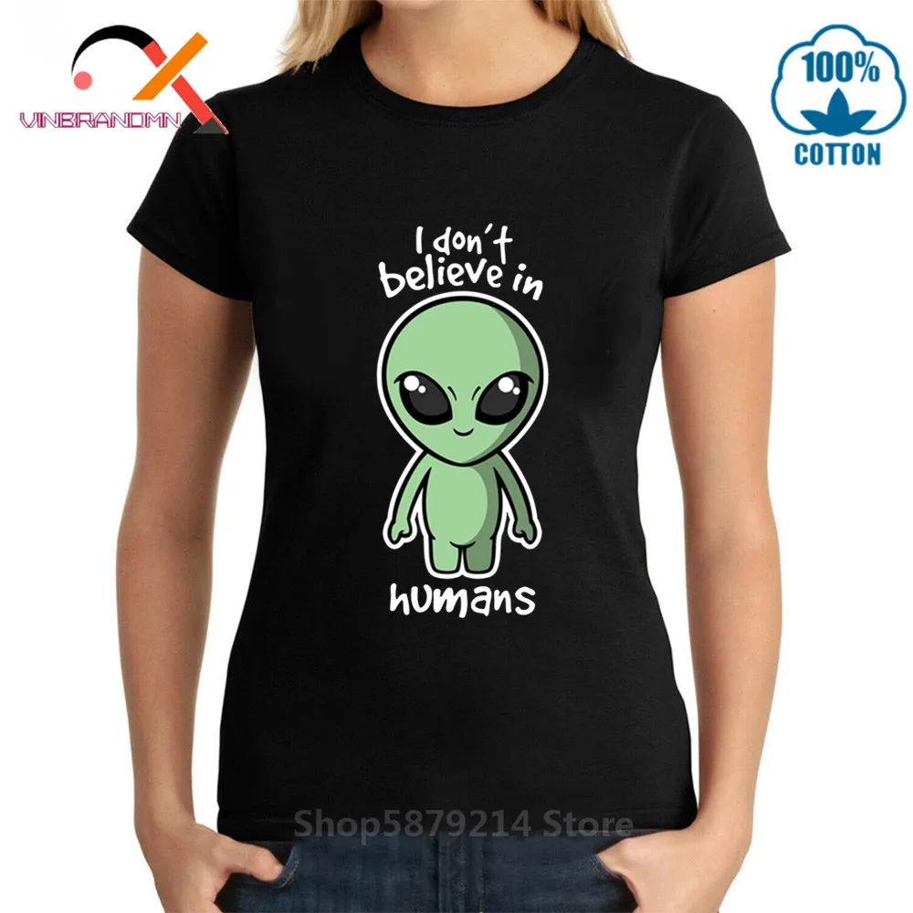 Футболка Aliens don't believe in Human Sci fi футболка с НЛО Science инопланетная Вселенная spaceX to the