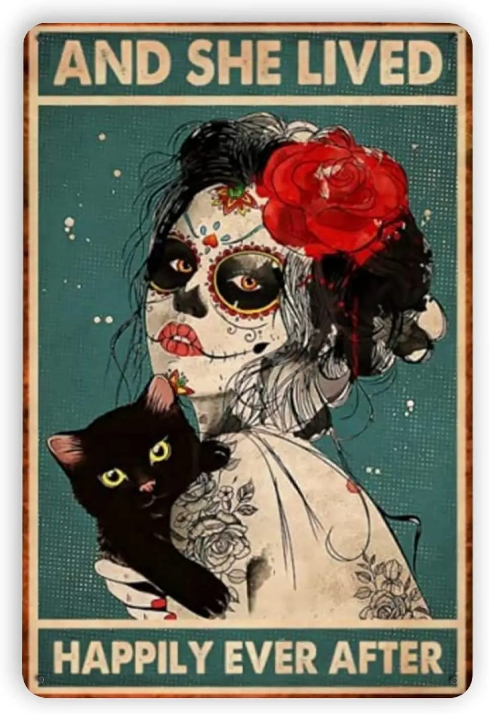 

Ovonetune и она жила счастливо после винтажных металлических жестяных знаков в стиле ретро, настенные художественные Декоративные плакаты, заб...