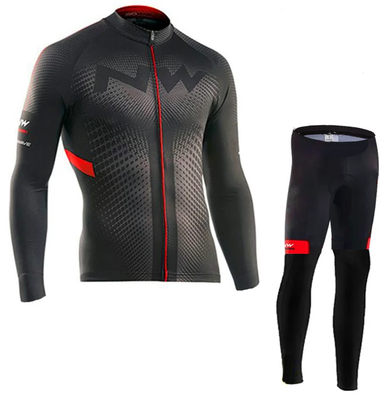 Велосипедная майка Pro Team NW Ropa Ciclismo Hombre Triathlon, комплект для велоспорта MTB, одежда для велоспорта Northwave, комплект для велоспорта с нагрудником и штанами - Цвет: 9