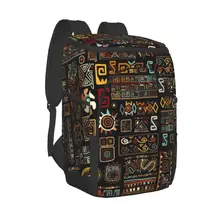 Large Cooler Bag Thermo Lunch Picnic Box Ethnic Abstract Print Insulated Backpack Ice Pack Fresh Carrier Thermal Shoulder Bag