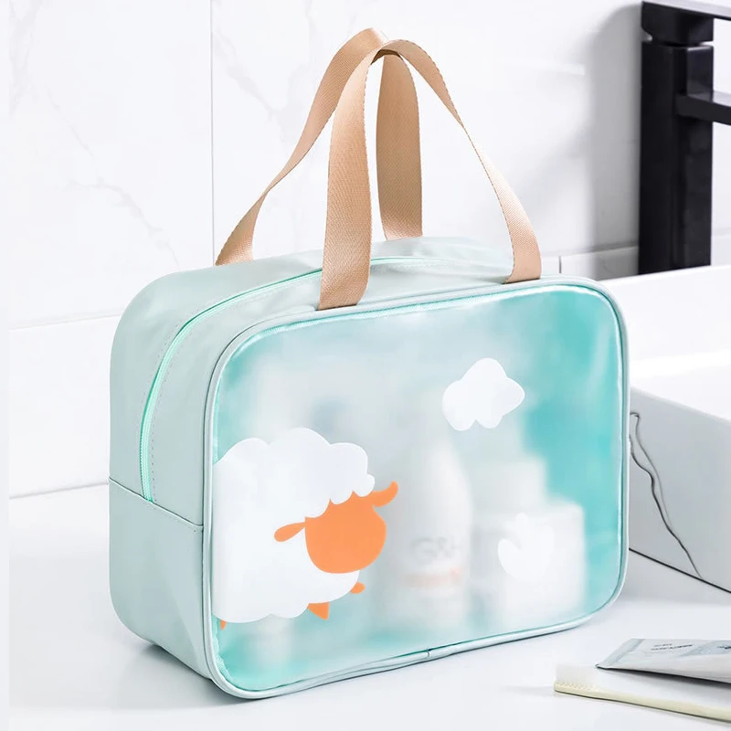

Multifunction Large Capacity Waterproof Cosmetic Organizer Swimming Fitness Travel Makeup Storage Bag Female Wash Bag Beach Bag
