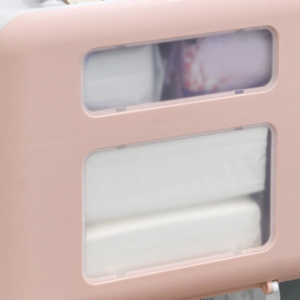 

Double Layer Toilet Paper Holder Wall Mounted Waterproof Plastic Tissue Box Bathroom Product Bathroom Supplies