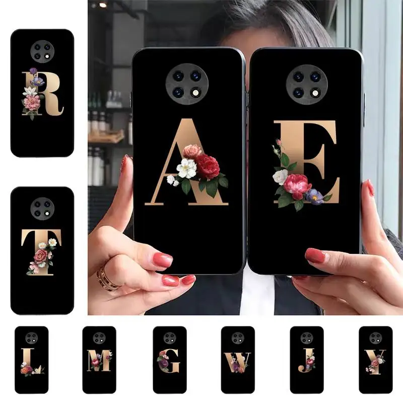 

Customized Initial Letter Phone Case For Redmi 9 5 S2 K30pro Silicone Fundas for Redmi 8 7 7A note 5 5A Capa