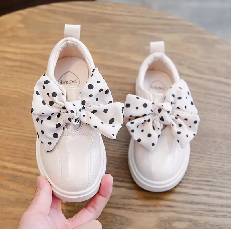 2019 детская повседневная обувь для принцессы с бантом Кожаная спортивная Женские