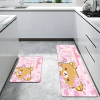 welcome entrance non slip dog cat carpet kitchen mats modern cartoon rilakkuma floor mats home decor hallway balcony door mat