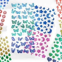 1 sheet kawaii shiny butterfly star pet sticker diary planner stickers scrapbooking school office supplies sl2885