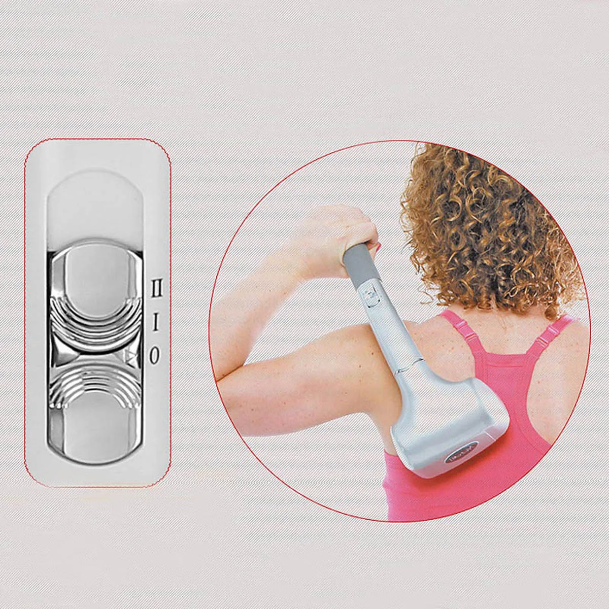 

Handheld Back Massager, Double Head Electric Full Body, Deep Tissue Percussion for Muscles, Head, Neck, Shoulder, Back, Leg