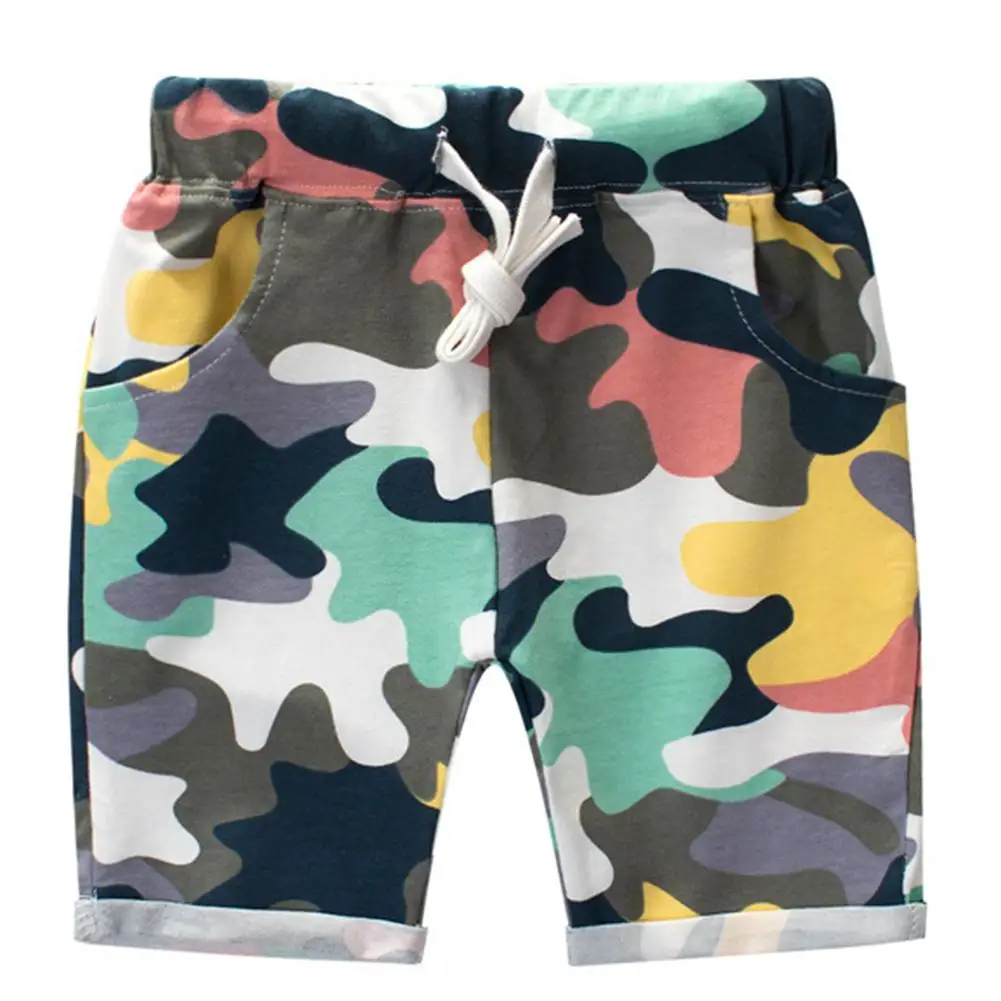 

Fashion Summer Kids Camouflage Print Drawstring Pocket Short Pants Shorts Children's shorts summer camouflage pants cotton