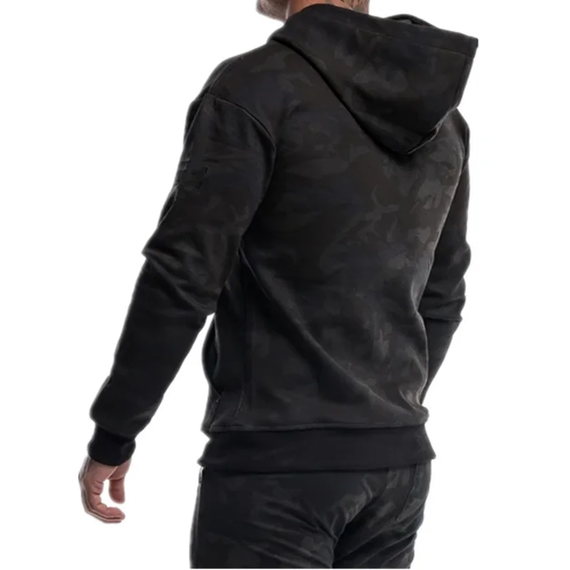

NEW Camouflage Hoodie Mens Casual Cotton Sweatshirt Gyms Fitness Workout Pullover Autumn Winter Male Hooded Jacket Tops Clothes