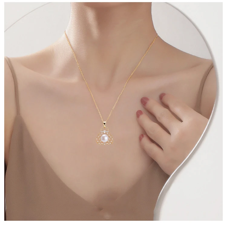 ZHBORUIN креативное жемчужное ожерелье женская сумка в форме 100% натуральный жемчуг