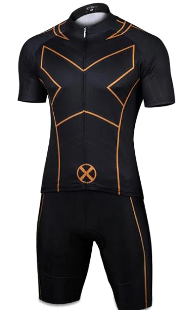 Jersey and Pants Супер герой Велоспорт Джерси Мужской комплект Лето короткий рукав велосипед одежда спортивное платье велосипедная одежда мужская форма mallot комплект MTB - Цвет: Jersey and Pants