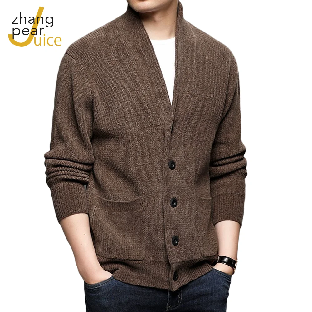 

Men Knitting Cardigan Male V-Neck Outer Wear Fashion Handsome Sweater Men Casual Sweater