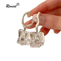 fashion geometric transparent acrylic drop earrings vintage bohemia tassel dangle earrings for women party jewelry big crystal