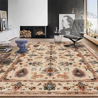 fashion american rug flower rural ethnic black light yellow carpet living room bedroom bed blanket kitchen floor mat