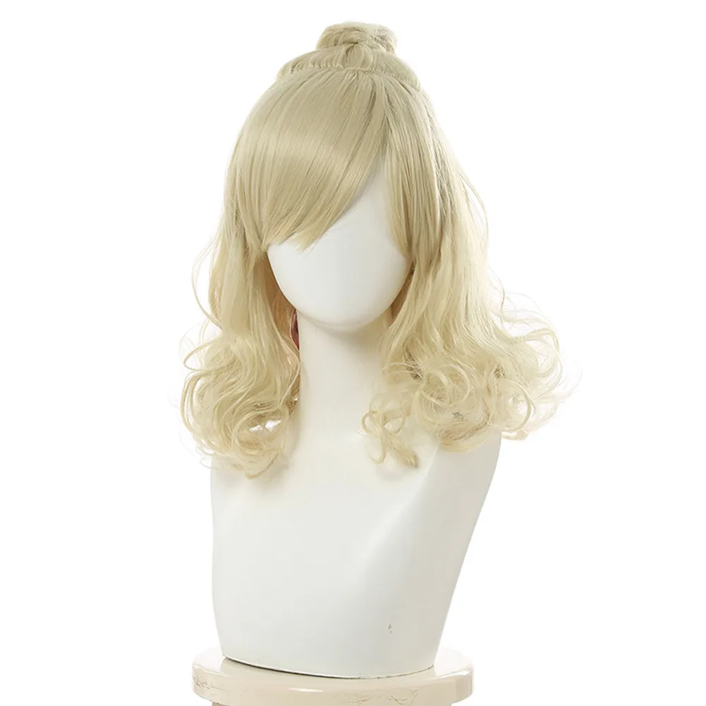 

Game Animal Crossing Isabelle Cosplay Wig Heat Resistant Synthetic Hair Carnival Halloween Party Props