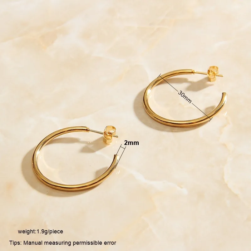SOMMAR New 2019 Gold color Perfume women hoop earrings Circular Geometric earring Girlfriend Birthday\'s Gift |