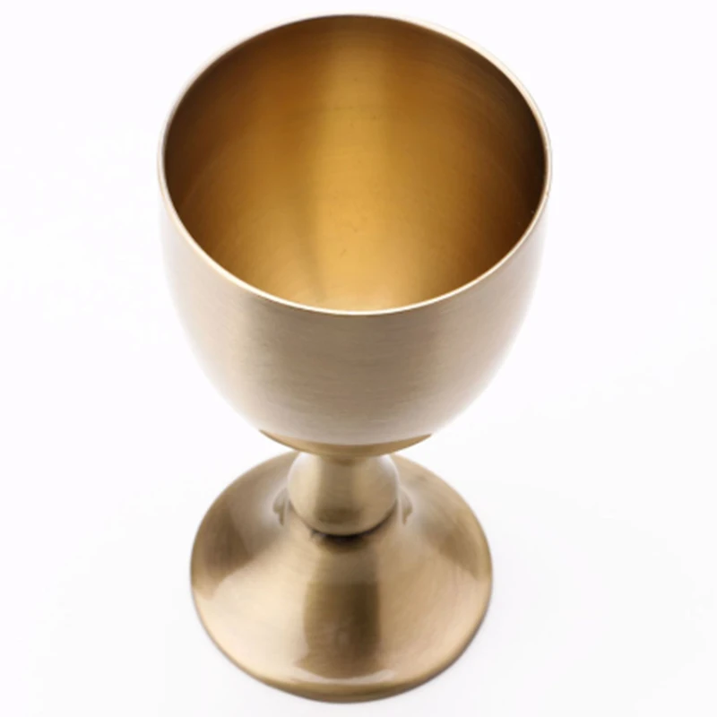 Small Liquor Cup Goblet Luxurious Unique Metal Glass Pure Copper Handmade 100 ML 3.4 OZ Capacity As Friends Gift Wine Cup Mugs