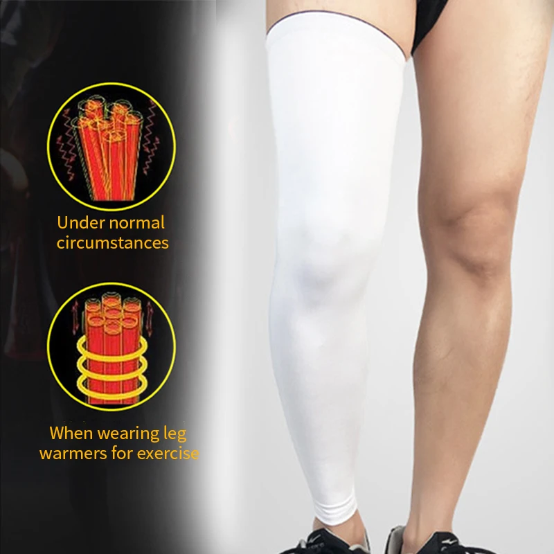 

Elastic Sports Lengthen Knee Pad Leg Sleeve Bandage Compression Leg Warmer For Men And Women For Running Basketball Volleyball