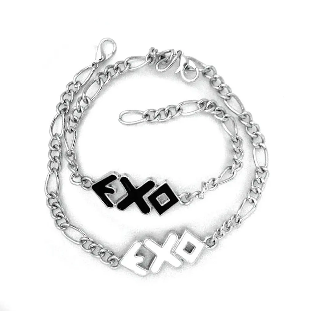 Аксессуары для Kpop браслет сплав буква экзо идеальный подарок фанатов звезд