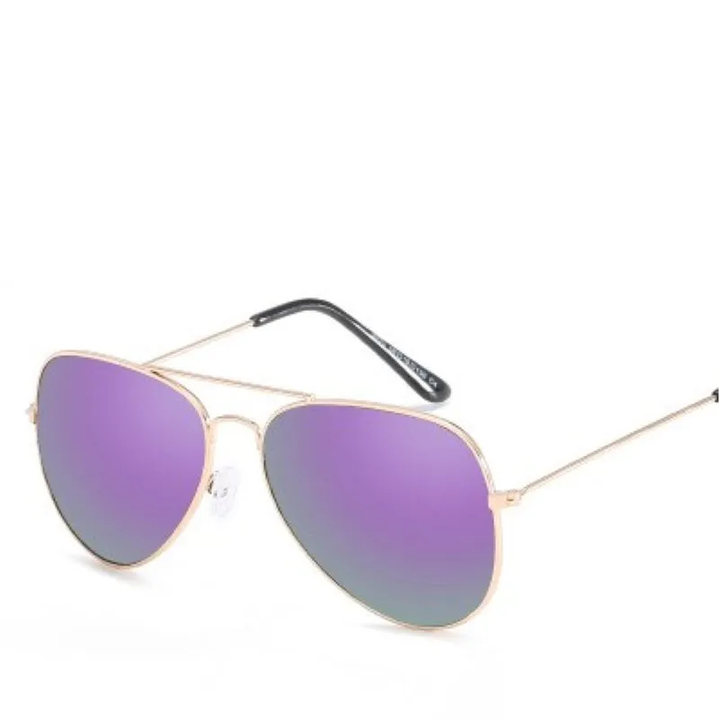 Классические модные солнцезащитные очки с металлической оправой HD классический