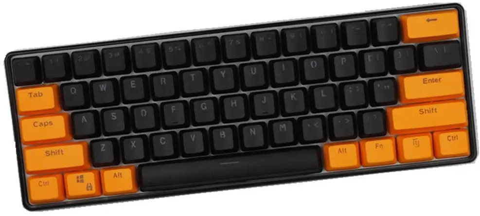 

N/A Keycaps, 61 Keys PBT Keycaps Backlight Two-Color Mechanical Keyboard Keycpas for Ducky / GH60 / RK61 / ALT63 / Annie/Keyboar