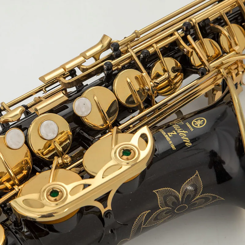 Профессиональный альт саксофон 82Z сделано в Японии золотистый с ремешком язычком