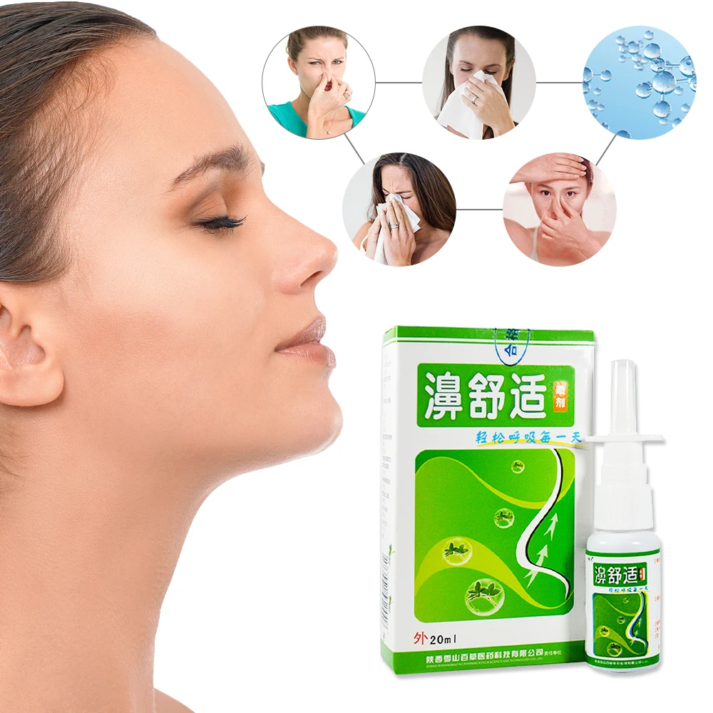 

Chinese Traditional Medical Nasal Sprays Herb Chronic Rhinitis Sinusitis Spray Rhinitis Treatment Nose Health Care