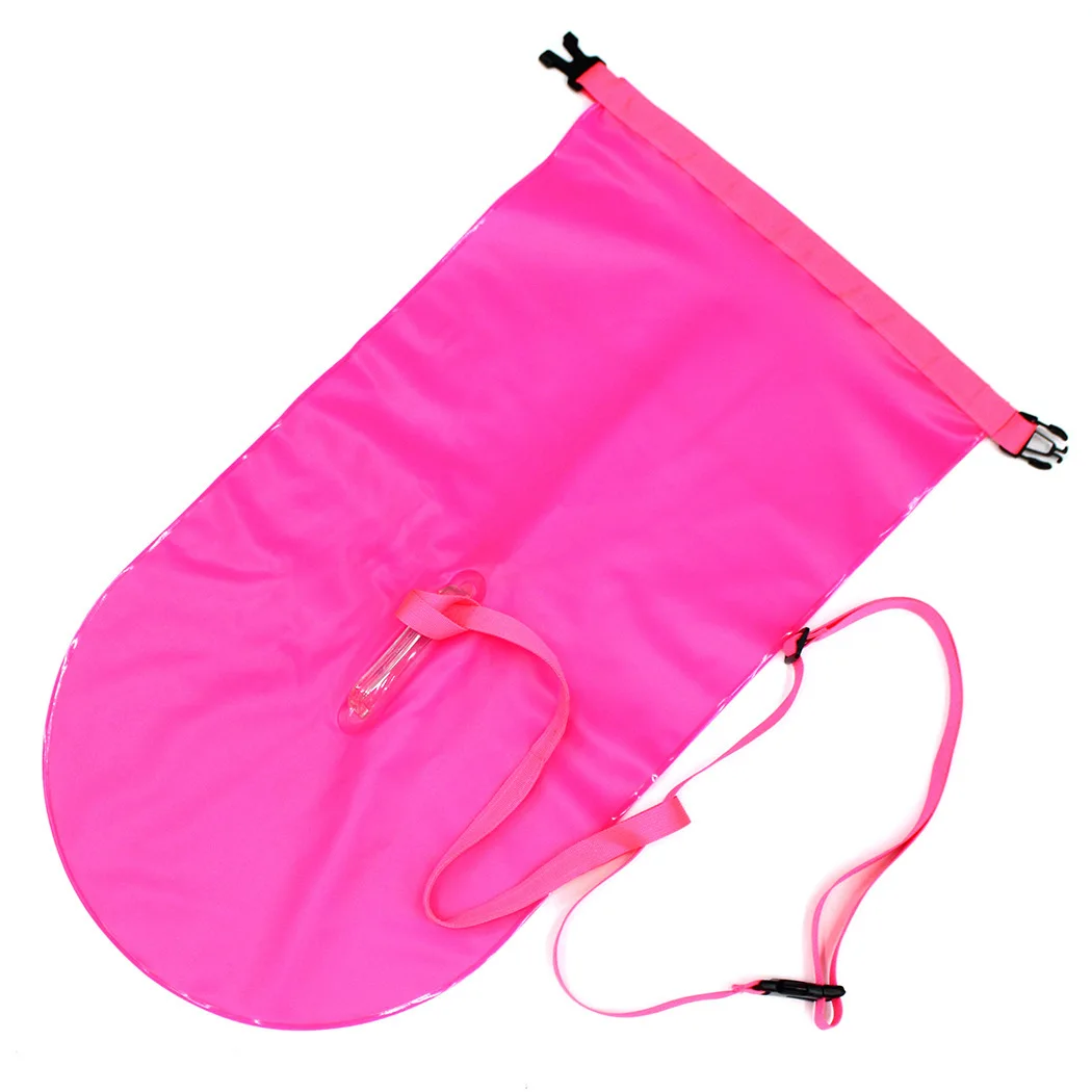 Inflatable Safety Swim Buoy Open Water Sport Lifeguard With Waistbelt Kayaking Storage Swimming Surfing Life-saving Drift Bag