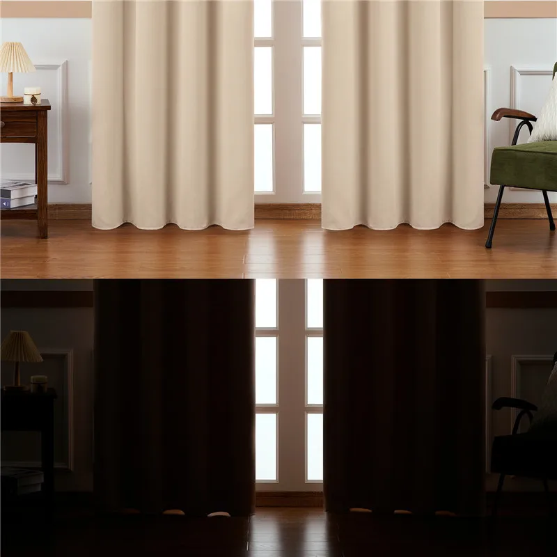 Blackout Curtains for Bedroom Living Room Window Treatment Blinds Modern Thermal Insulated Finished Drape Grey | Дом и сад