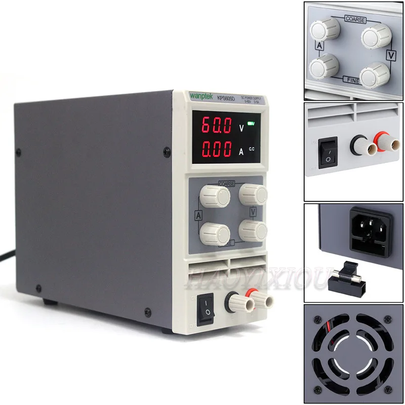 Мини импульсный источник питания постоянного тока wanptek KPS605D 60V 5A одноканальный
